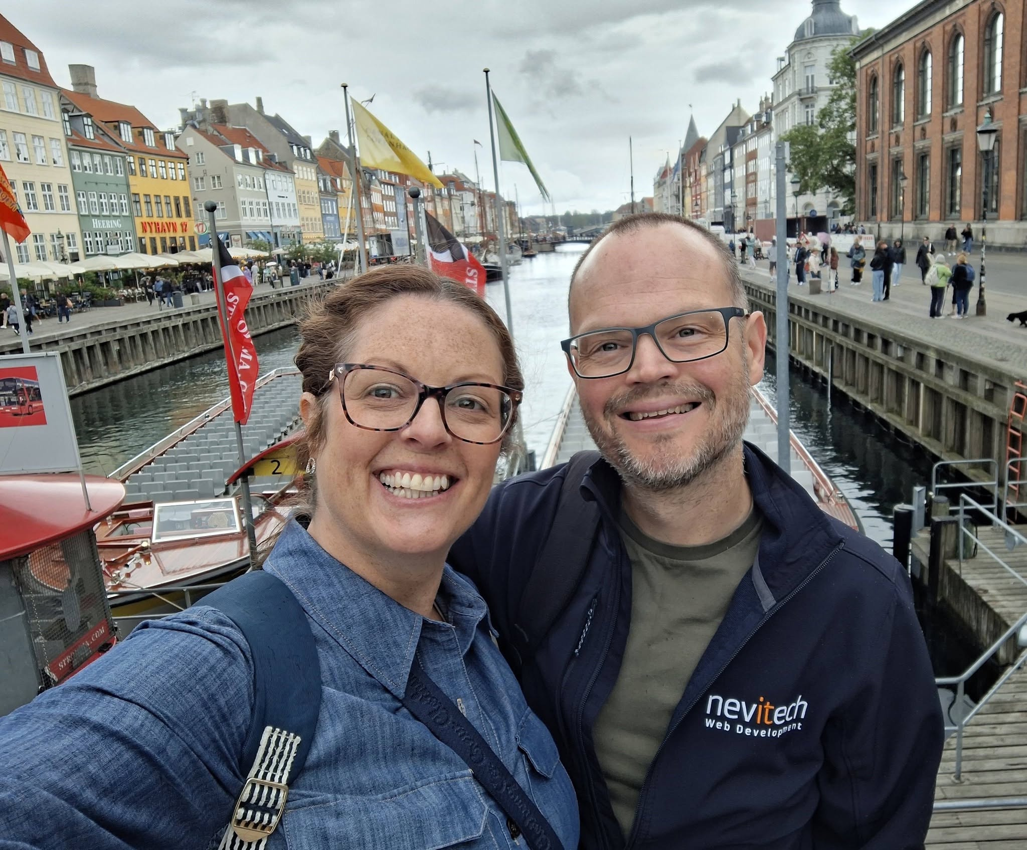Justin and Julie before our canal boat tour