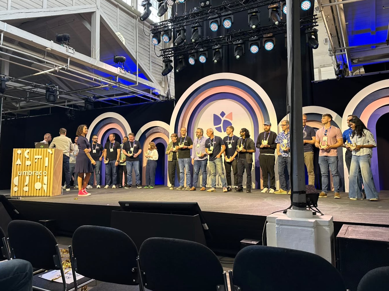 The new Umbraco MVPs for 2026 receiving their awards